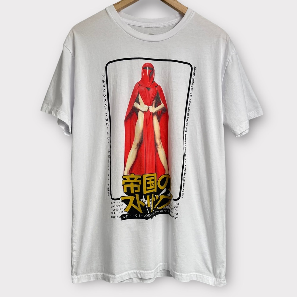 Star Wars Burlesque Parody Empire Strips Back Asia Tour T-Shirt Mens Large RARE